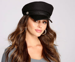 Top It Off Faux Wool Cabby Hat - Lady Occasions