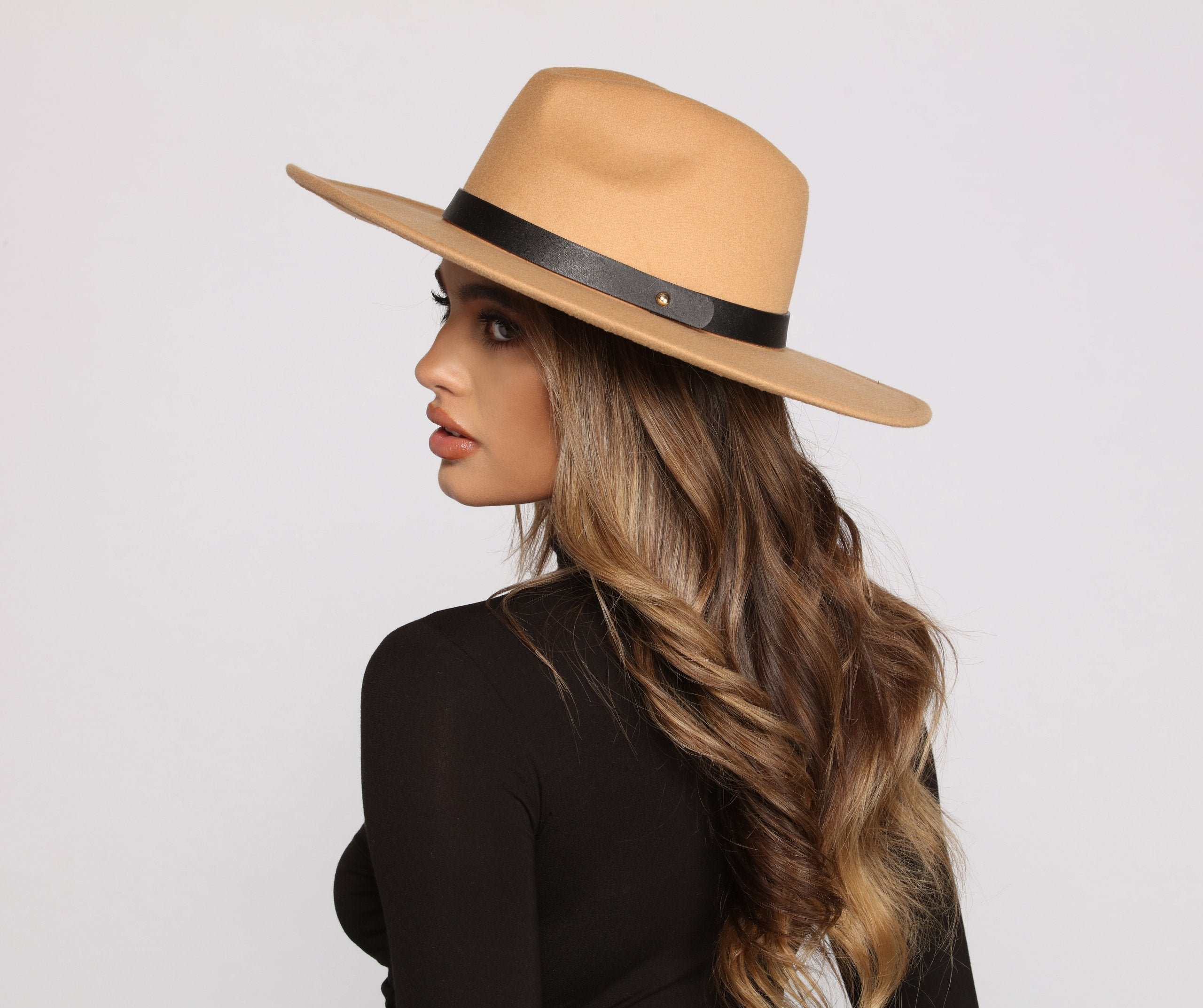 Chic Faux Wool Panama Hat - Lady Occasions