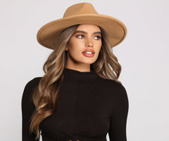 Chic Faux Wool Panama Hat - Lady Occasions