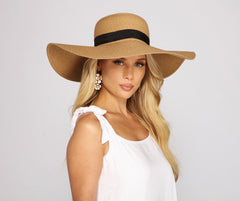 Embraced In Glamour Straw Hat - Lady Occasions