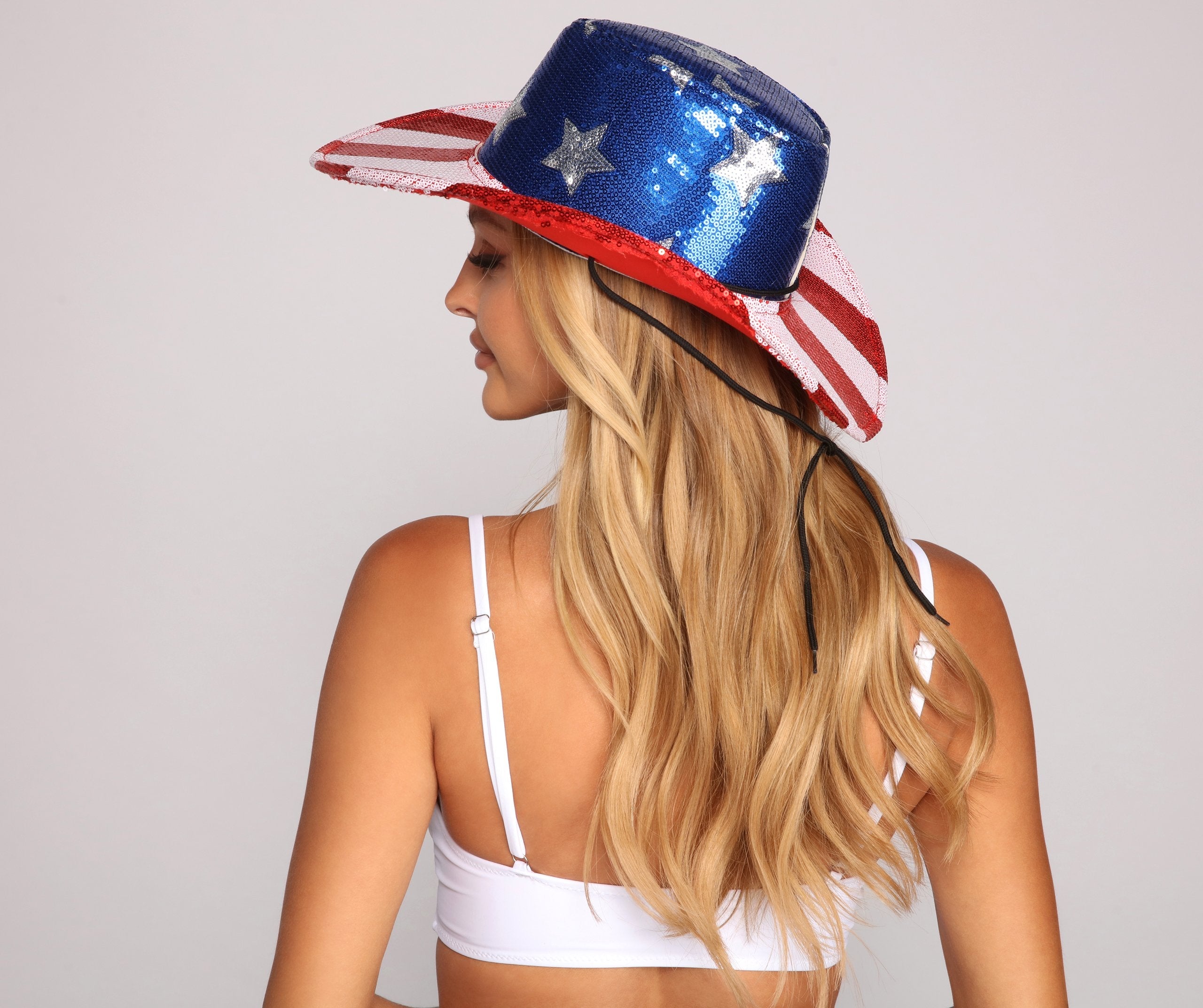 Miss Americana Sequin Cowgirl Hat - Lady Occasions