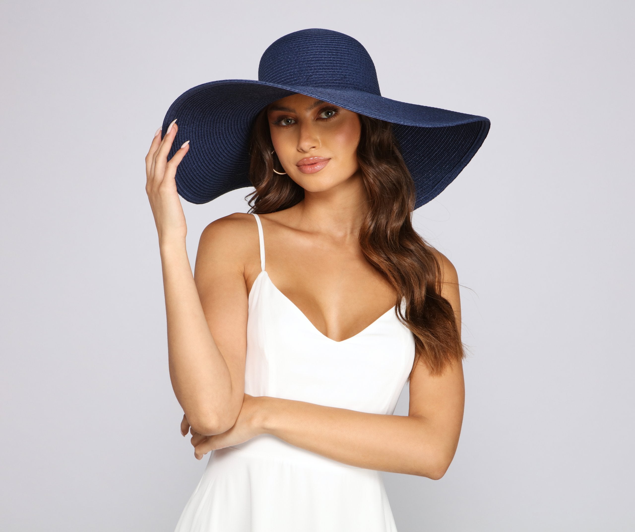 Classic Oversized Floppy Straw Hat - Lady Occasions