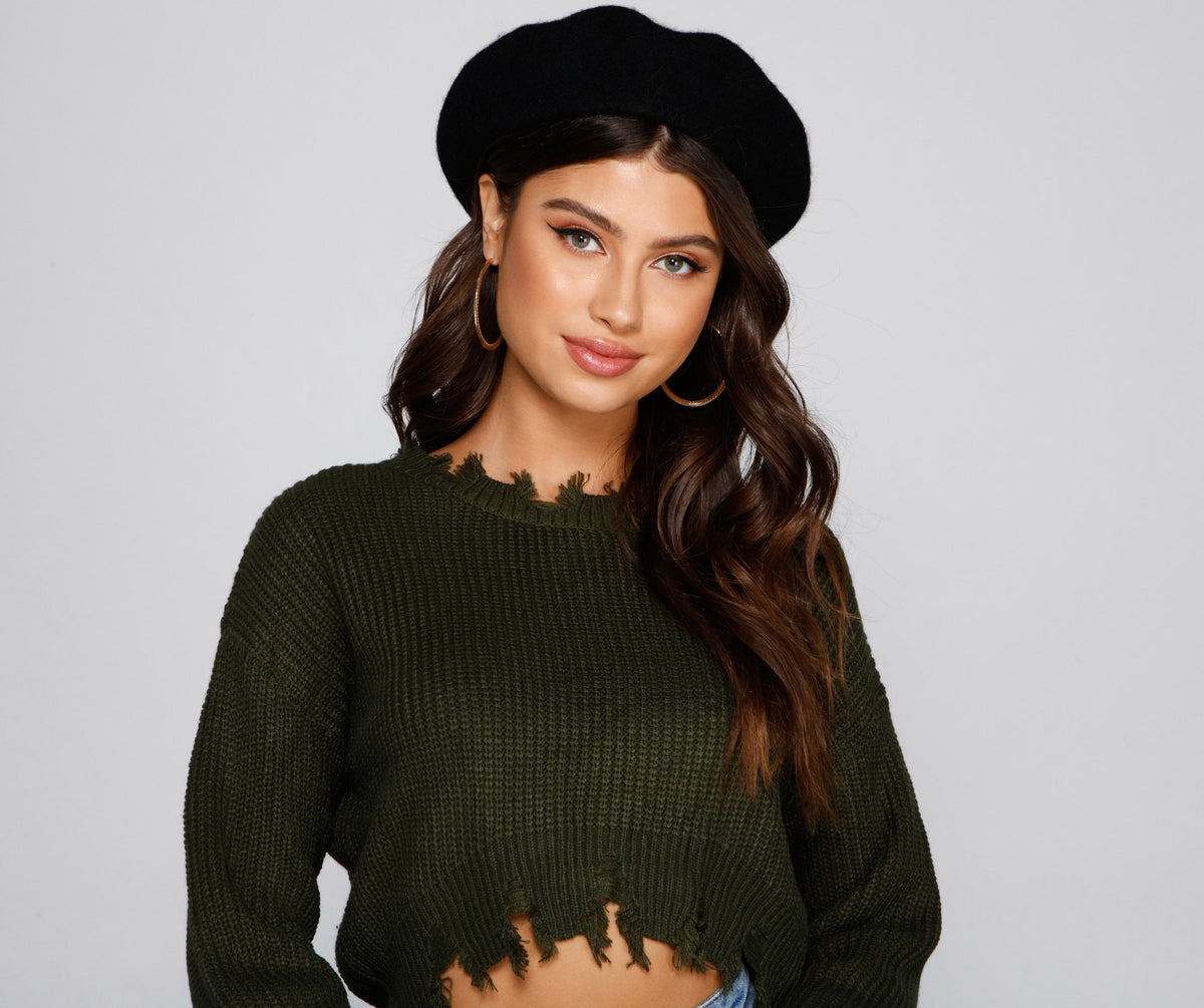 Endless Chic Faux Wool Beret - Lady Occasions