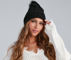 Chill Out Heat Stone Knit Beanie - Lady Occasions