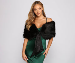 All Class Faux Fur Shawl - Lady Occasions