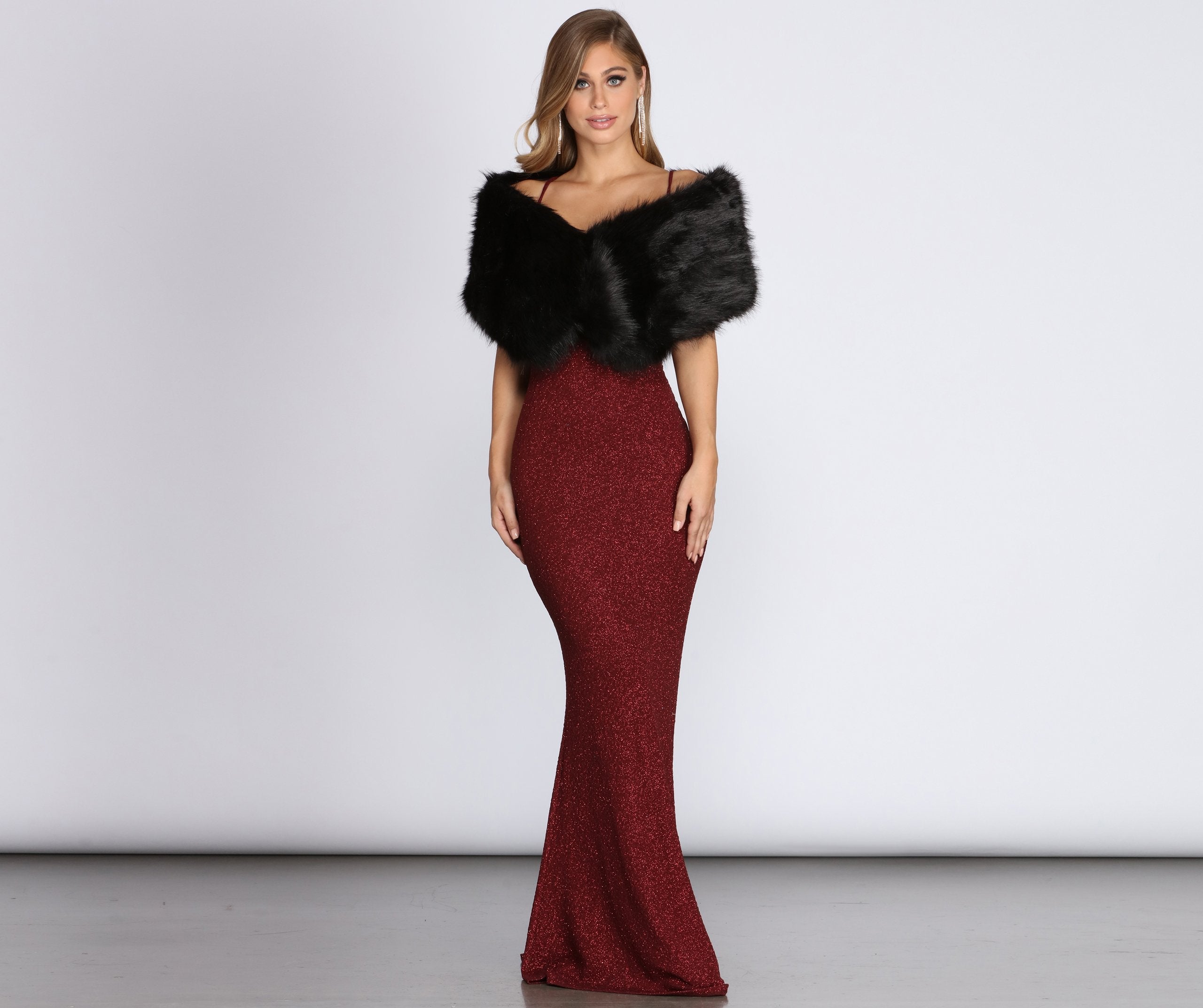 Ms. Diva Faux Fur Shawl - Lady Occasions