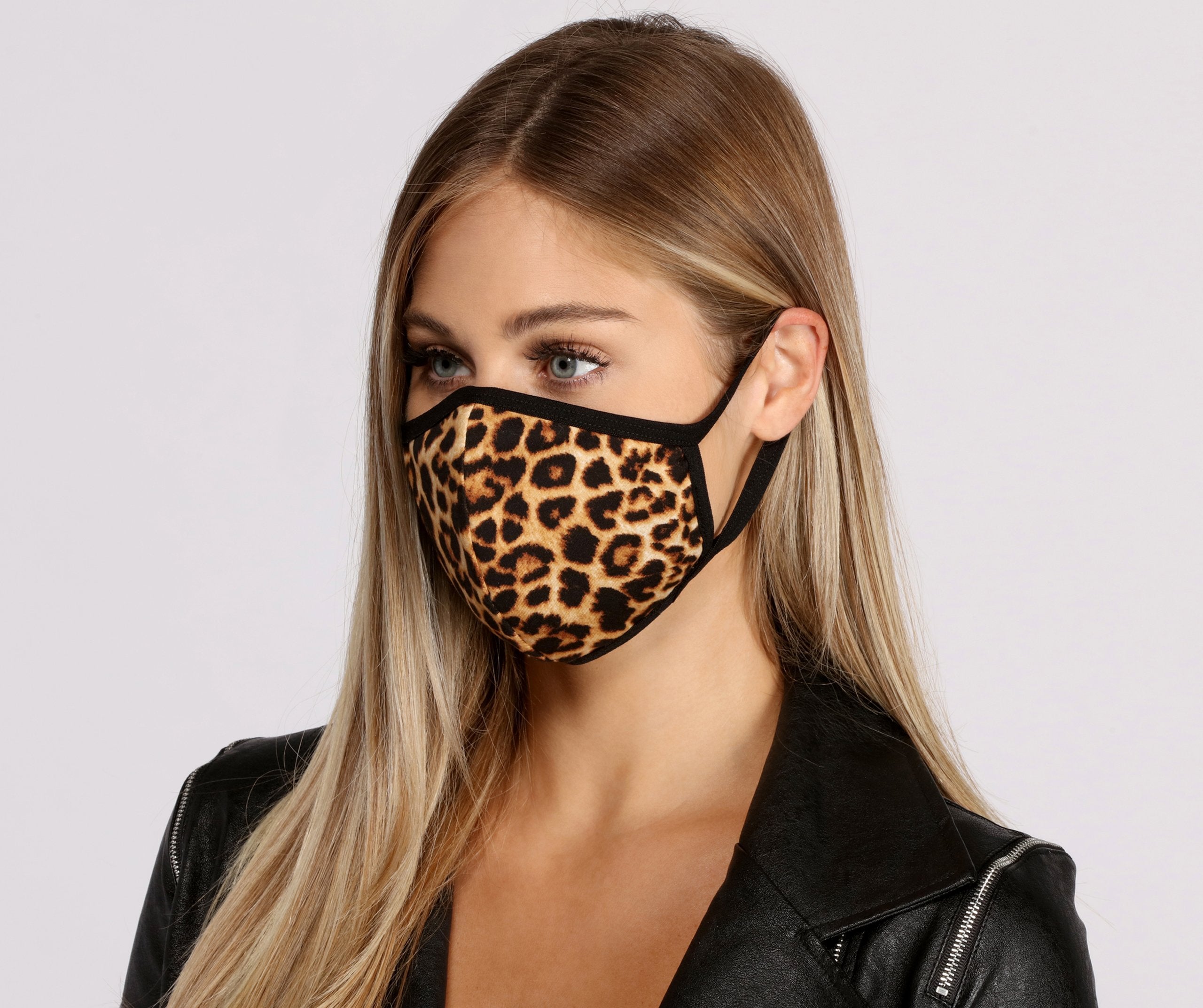 Leopard Print Face Mask - Lady Occasions