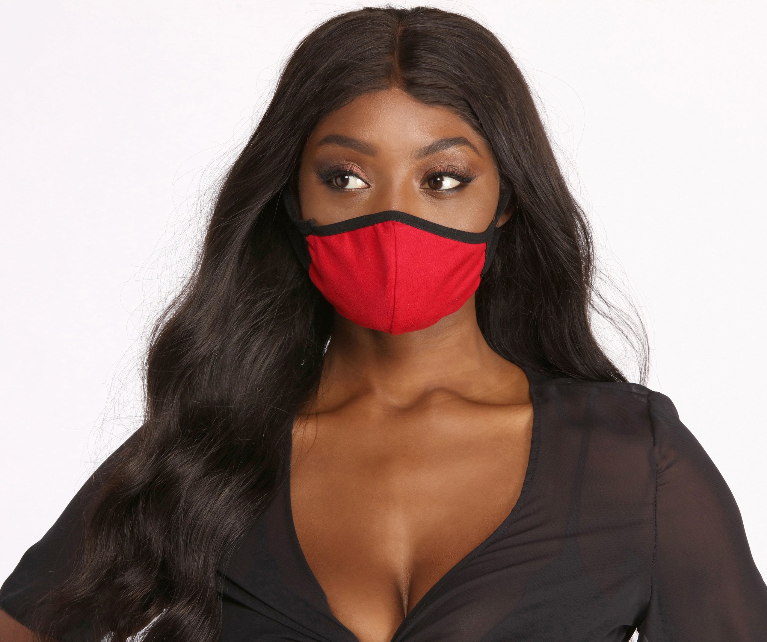 Keep It Basic Red Face Mask - Lady Occasions