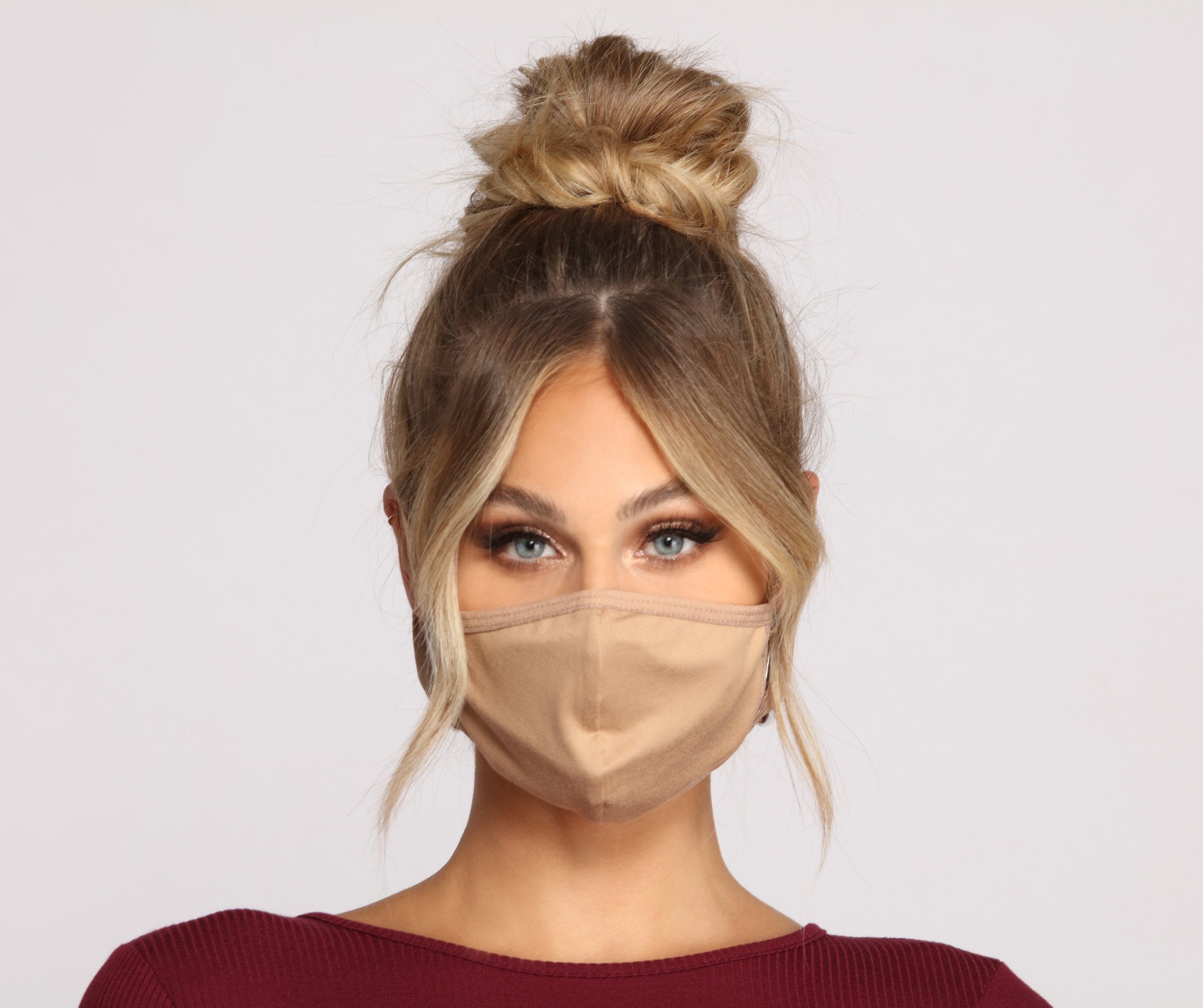 Keep It Chic Mocha Face Mask With Earloops - Lady Occasions