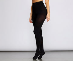 Compress Hip Up Opaque Tights - Lady Occasions