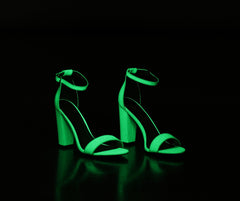 Glow-In-The-Dark Block Heels - Lady Occasions