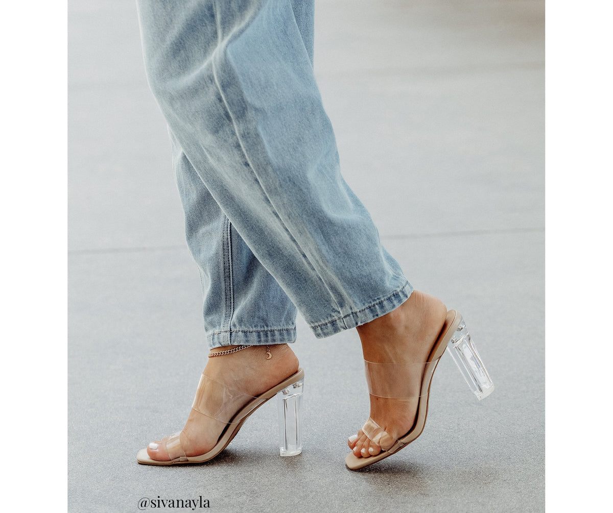 Clear And Chic PVC Mules - Lady Occasions