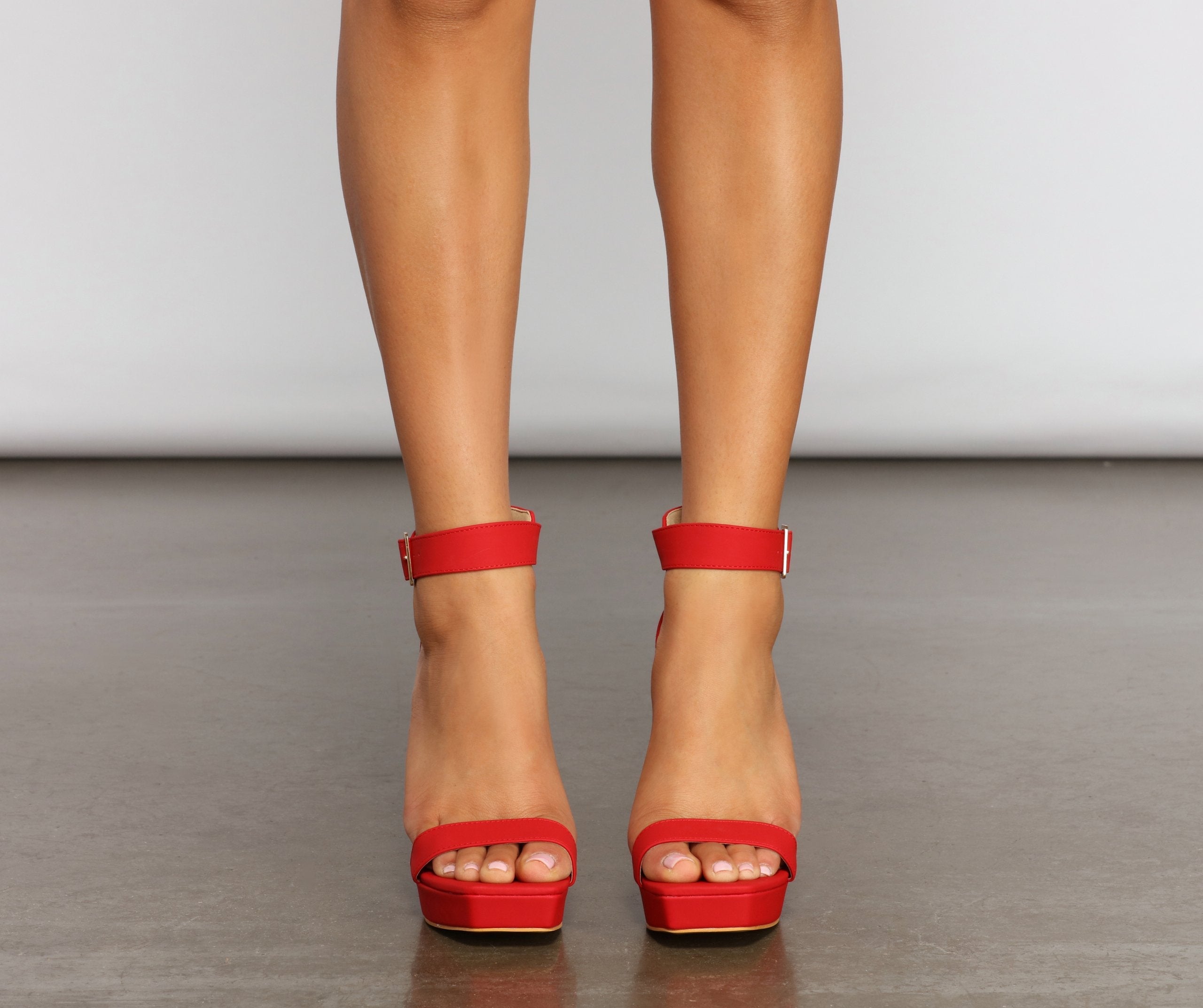 Clearly Fab Platform Block Heels - Lady Occasions