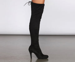 Wanderlust Over The Knee Stiletto Boots - Lady Occasions