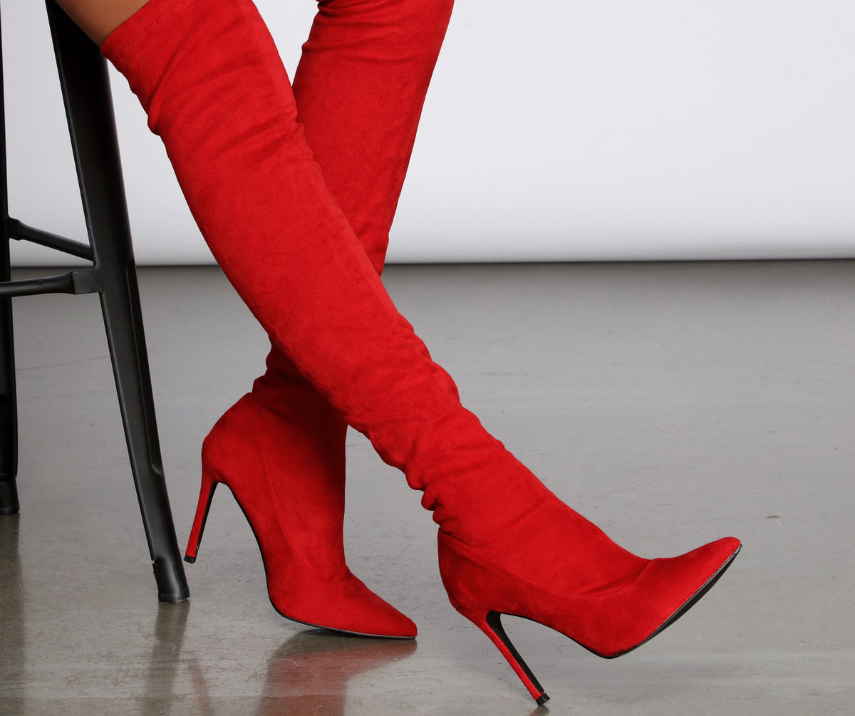 They Call It Love Thigh High Stiletto Boots - Lady Occasions