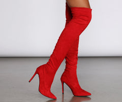 They Call It Love Thigh High Stiletto Boots - Lady Occasions