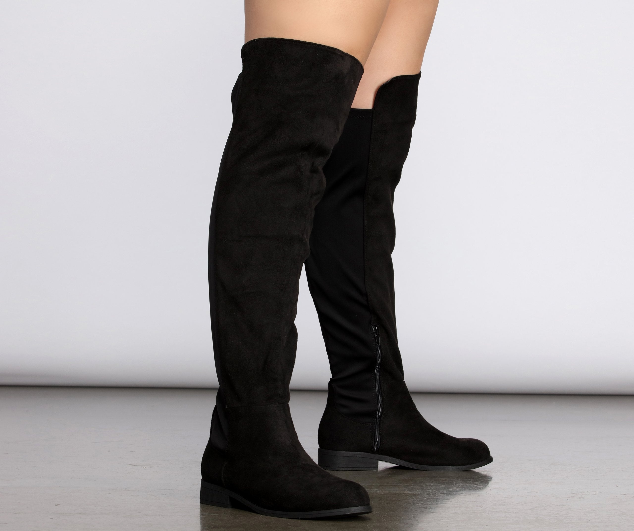 I Want It All 50/50 Wide Calf Boots - Lady Occasions