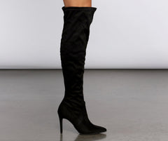 Here For It Point Toe Stiletto Boots - Lady Occasions
