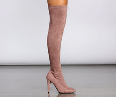 All About The Mauves Thigh High Boots - Lady Occasions