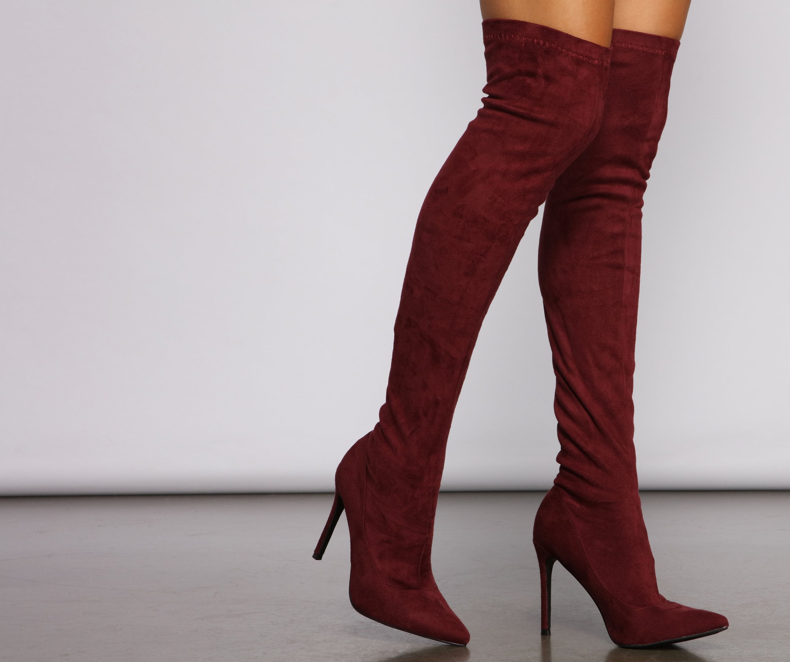 Over The Knee Stiletto Heel Boots - Lady Occasions