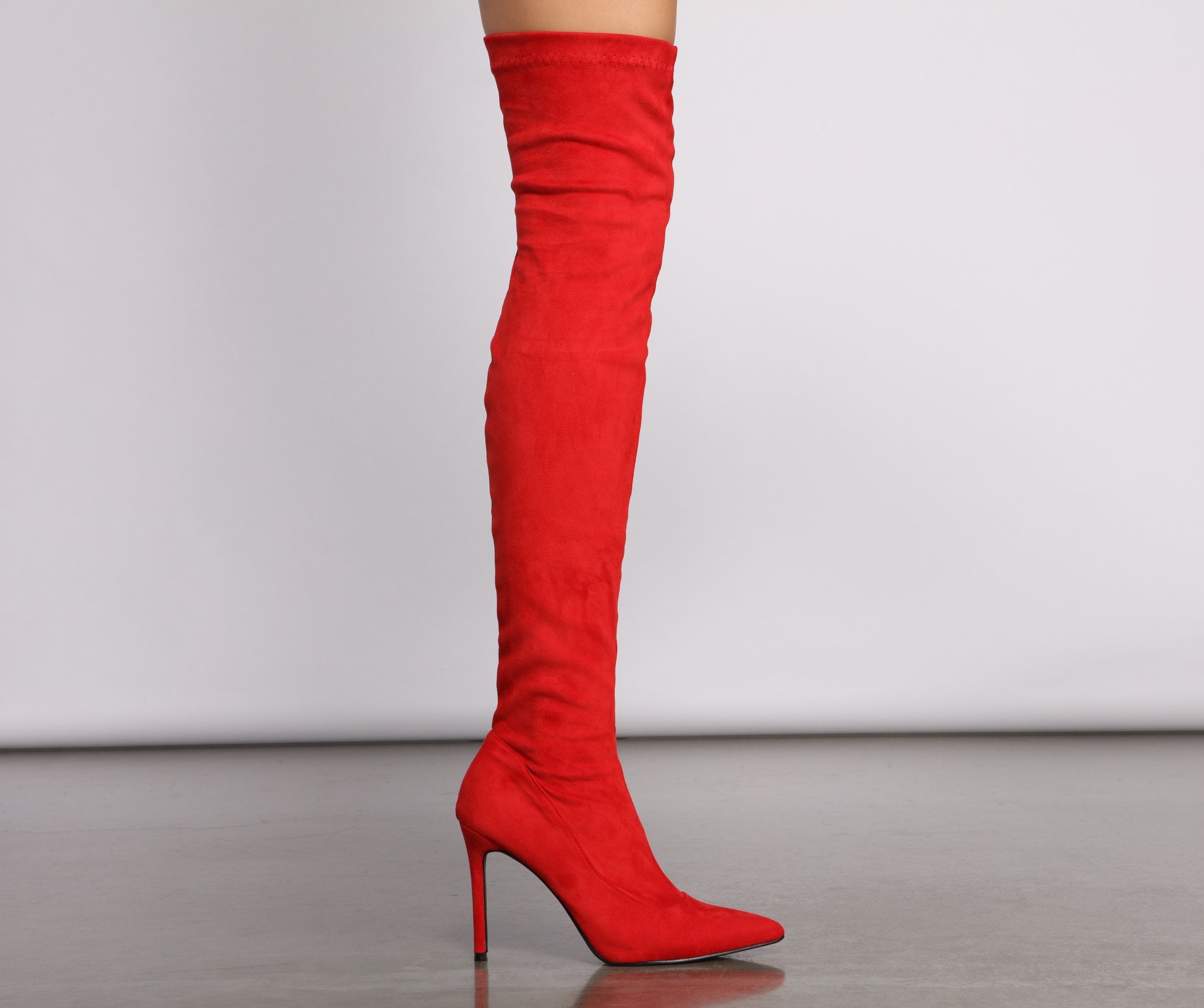 Over The Knee Stiletto Heel Boots - Lady Occasions