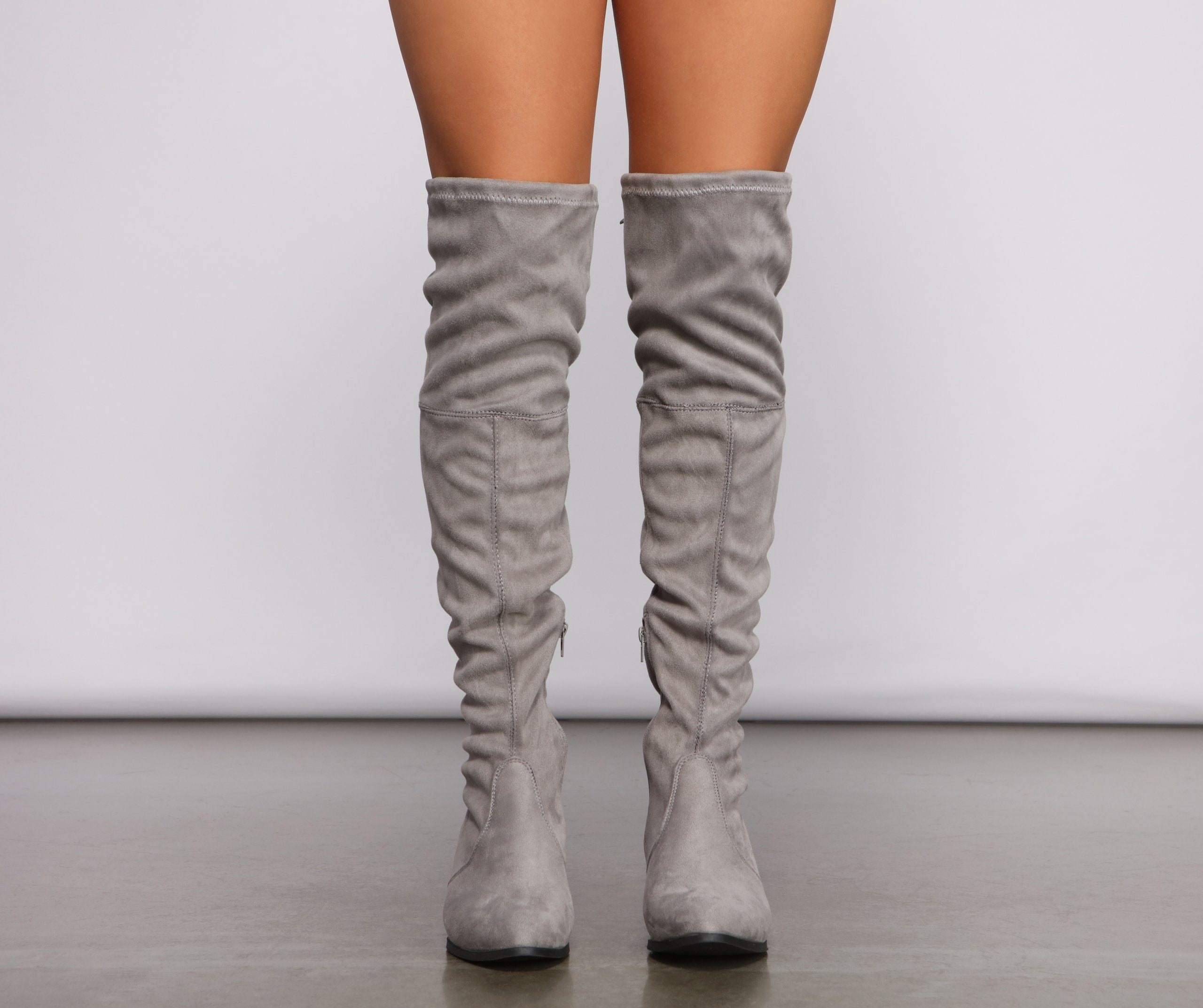 Stylish Must-Have Over The Knee Block Heel Boots - Lady Occasions