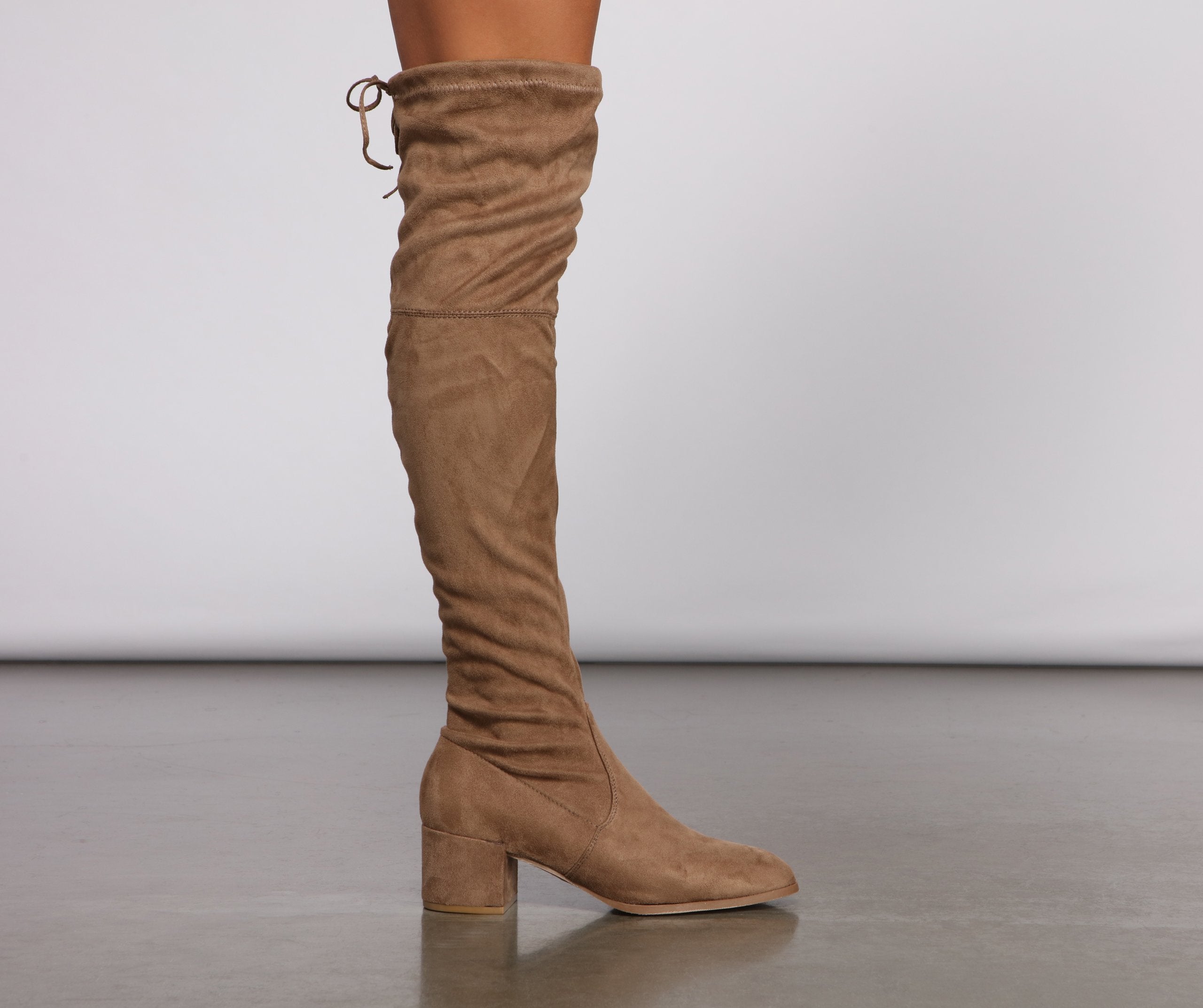 Stylish Must-Have Over The Knee Block Heel Boots - Lady Occasions