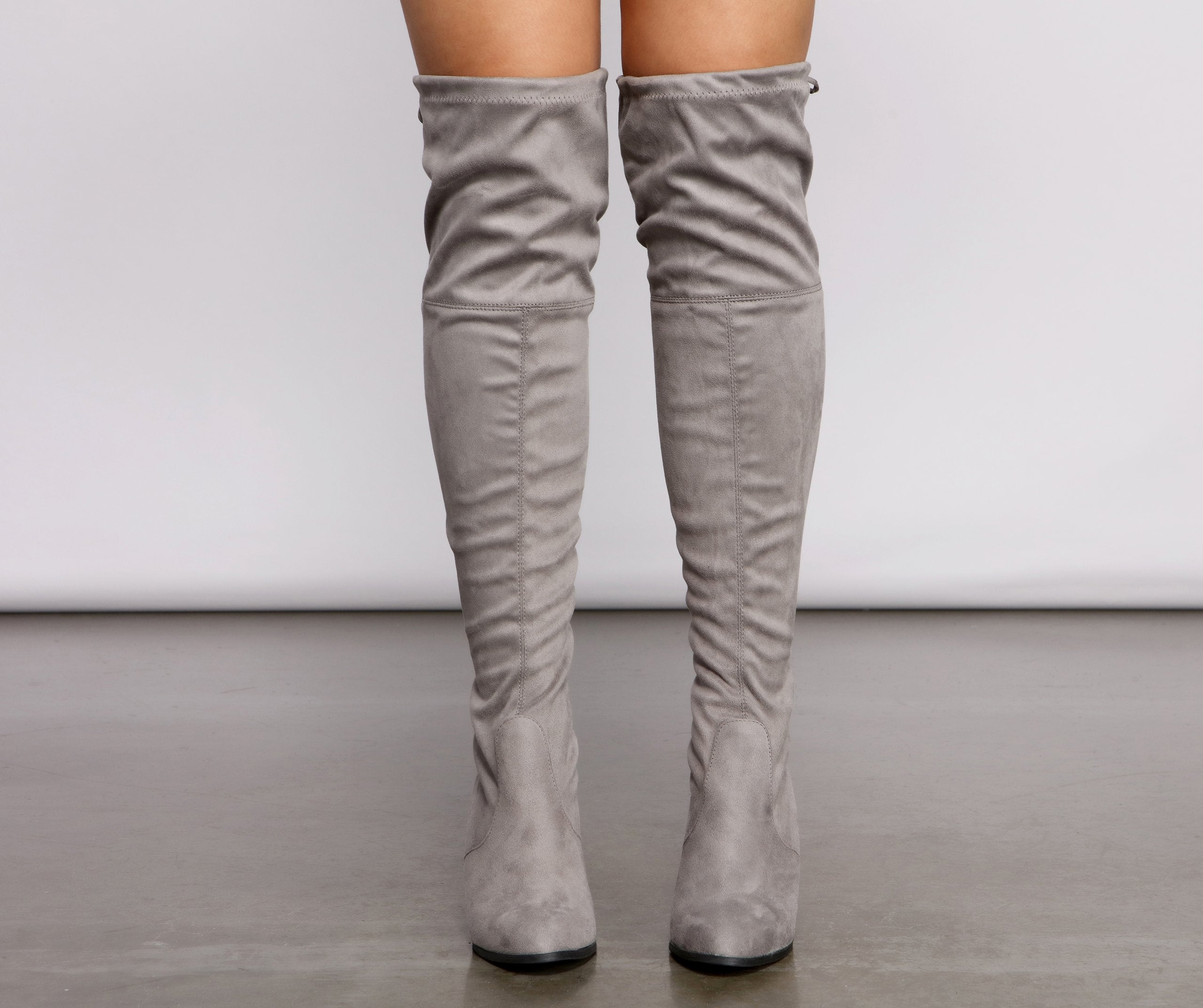 Trend Alert Over the Knee Faux Suede Boots - Lady Occasions