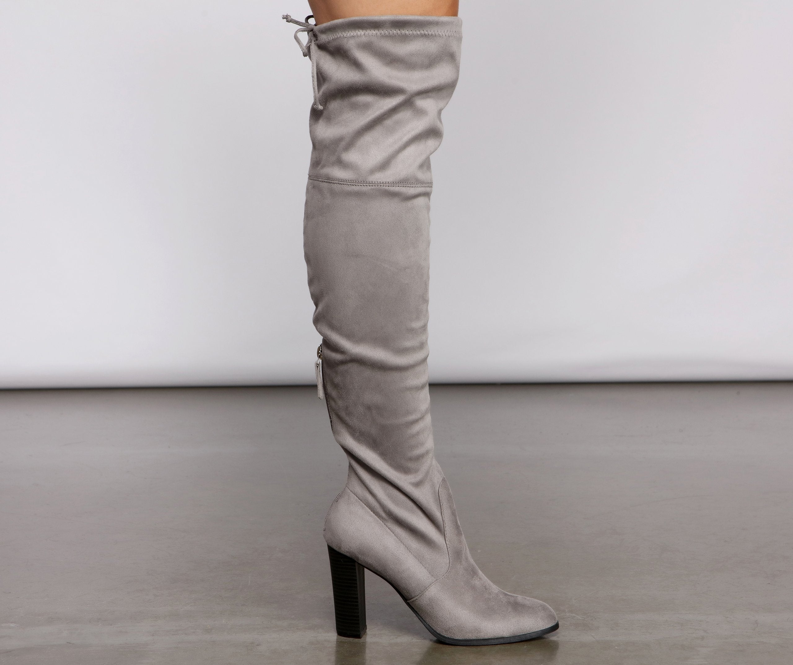 Trend Alert Over the Knee Faux Suede Boots - Lady Occasions