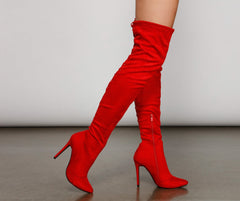 Hot Like Fire Over-The-Knee Stiletto Boots - Lady Occasions
