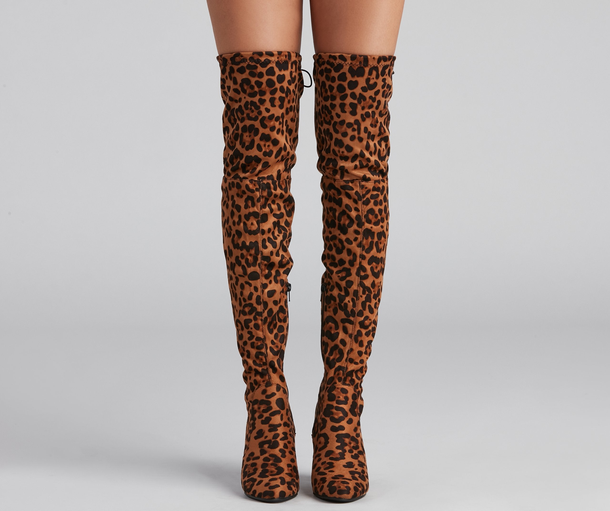 Leopard Love Over-The-Knee Boots - Lady Occasions