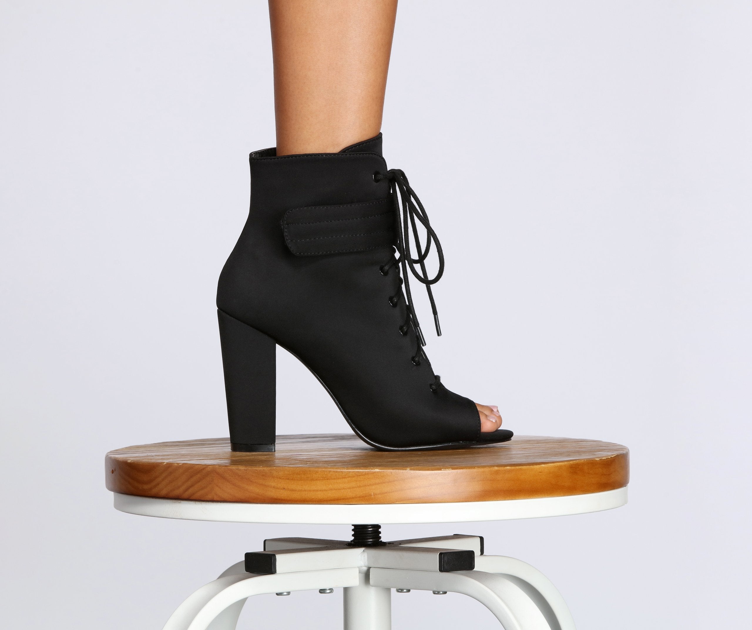 Work It Out Heeled Booties - Lady Occasions