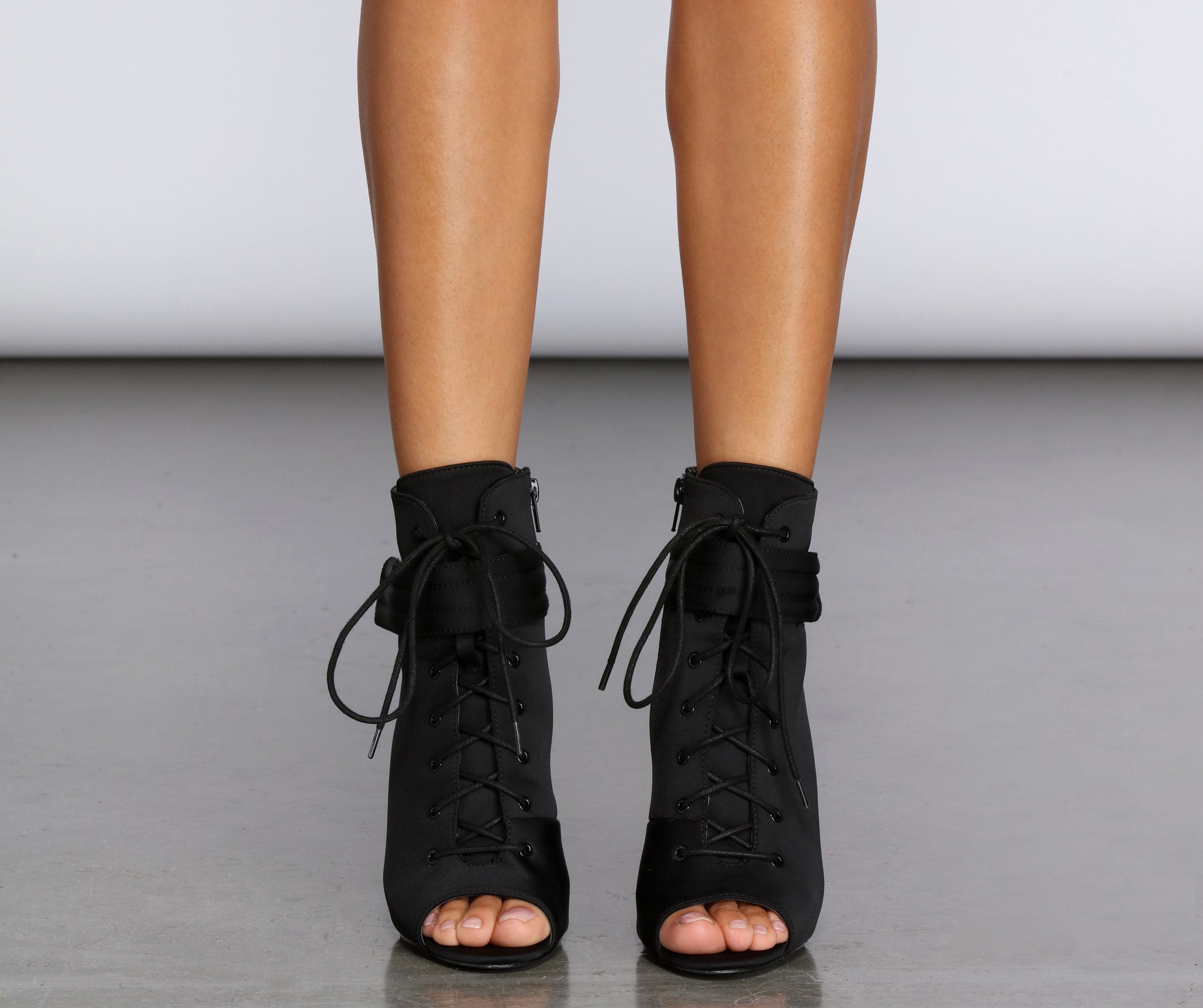 Work It Out Heeled Booties - Lady Occasions