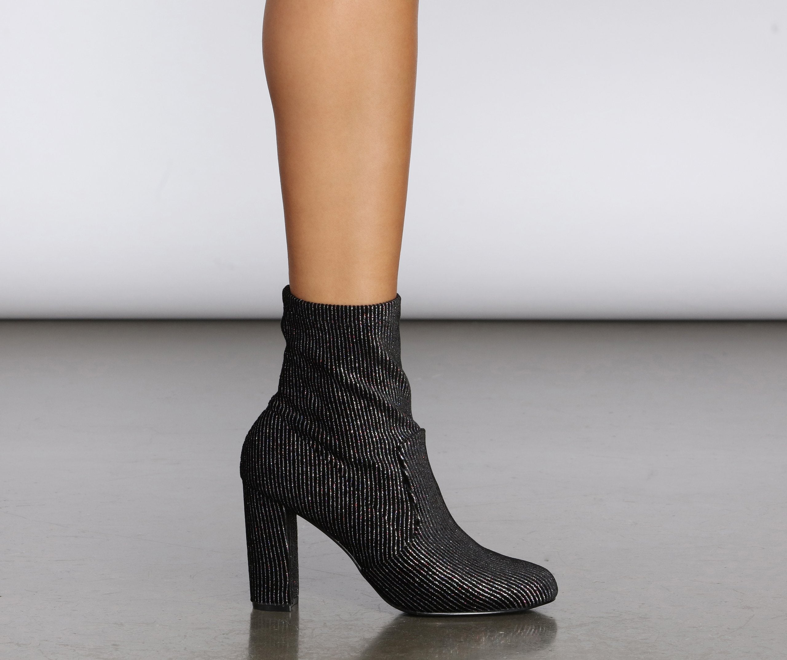 Disco Daze Velvet Booties - Lady Occasions