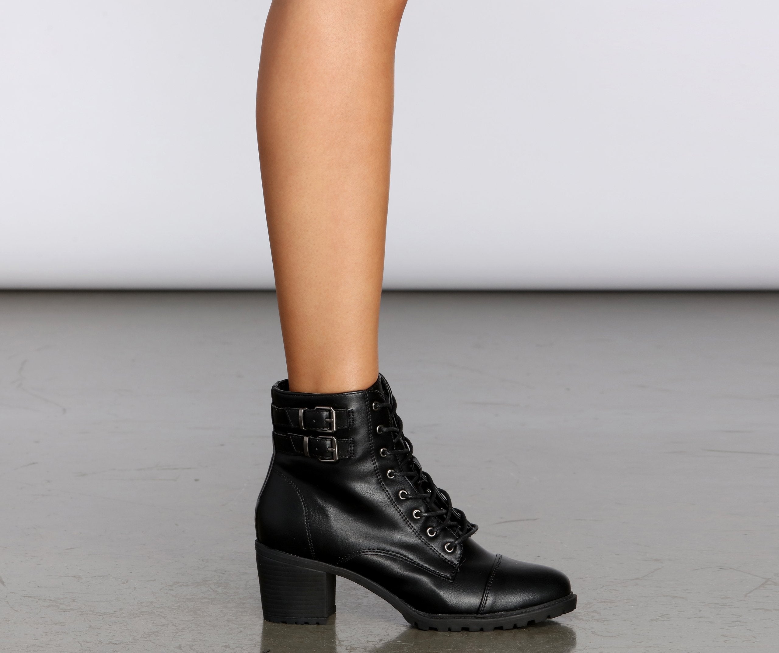 True To Me Faux Leather Booties - Lady Occasions