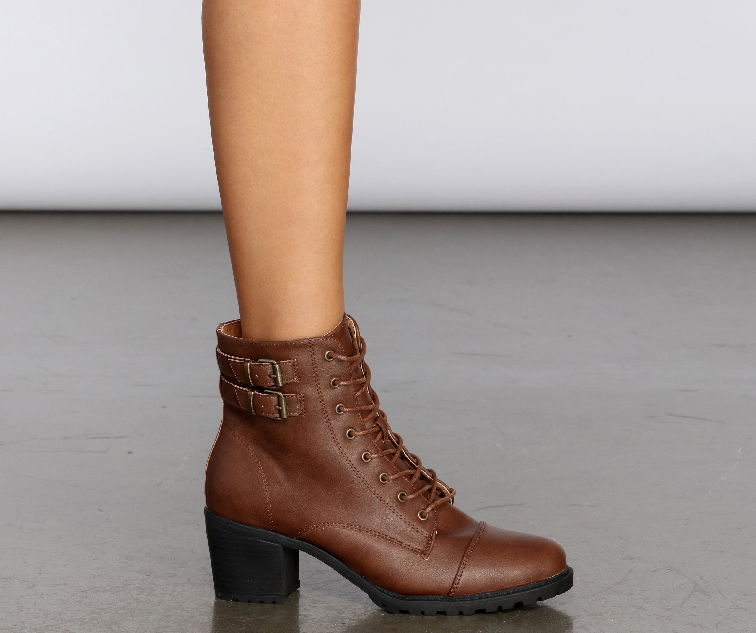 True To Me Faux Leather Booties - Lady Occasions