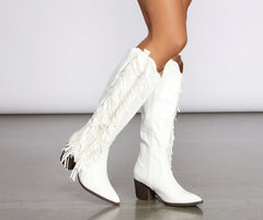 Scoot N' Boogey Fringe Cowboy Boots - Lady Occasions