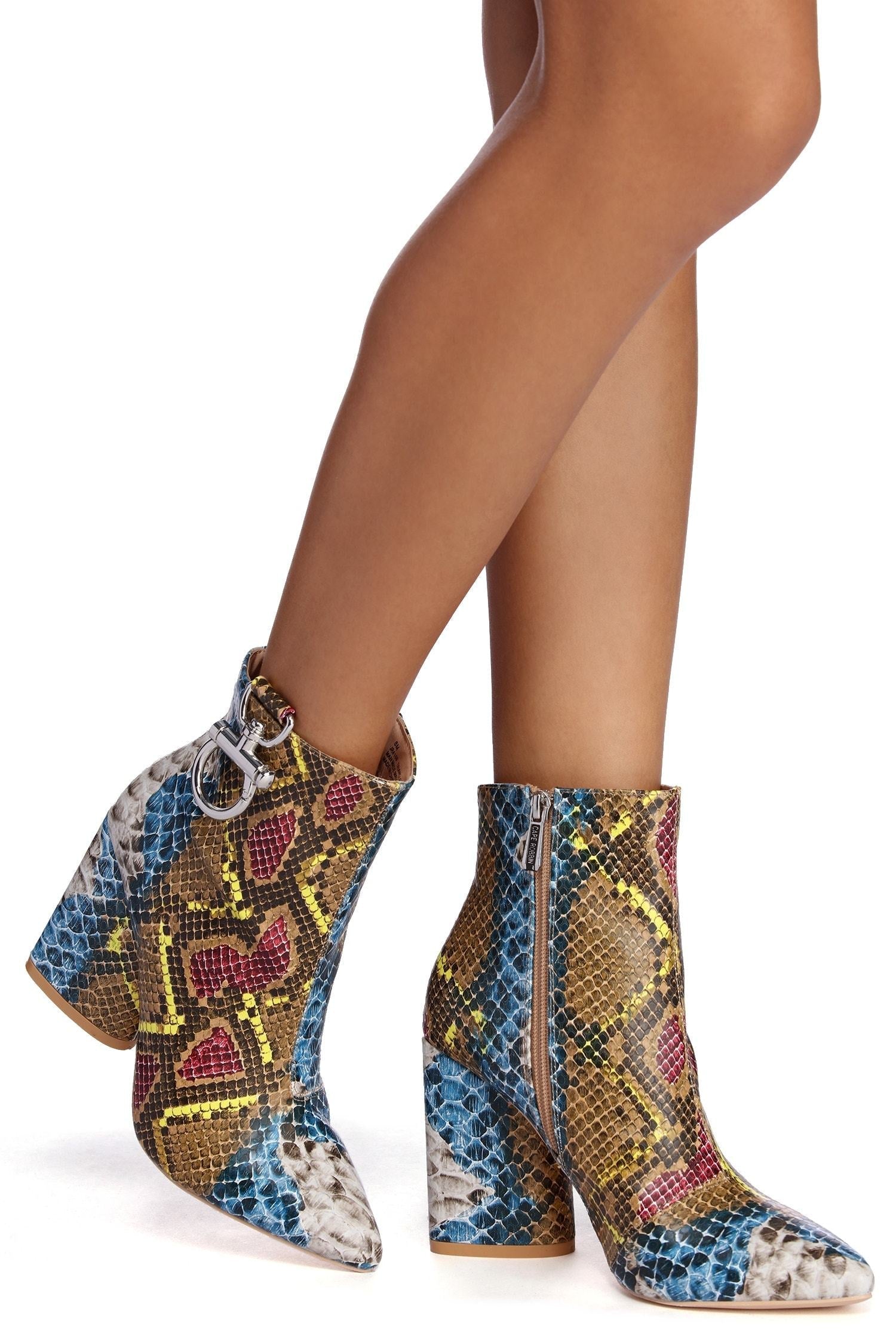 Step Out In Snake Booties - Lady Occasions