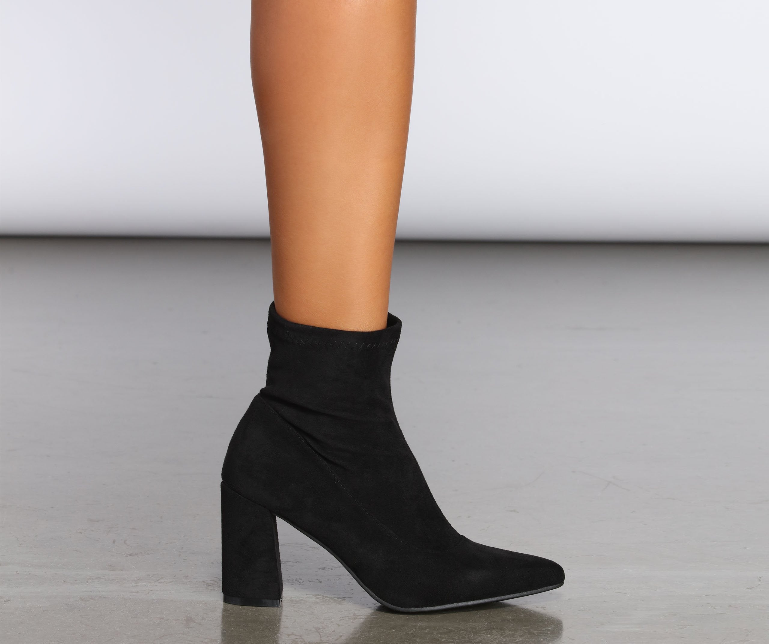 Stride In Faux Suede Booties - Lady Occasions