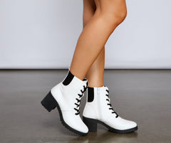 Don't Call It A Throwback Lace-Up Combat Boots - Lady Occasions