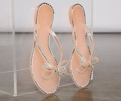 Sealed With Glam Thong Strap Jelly Sandal - Lady Occasions