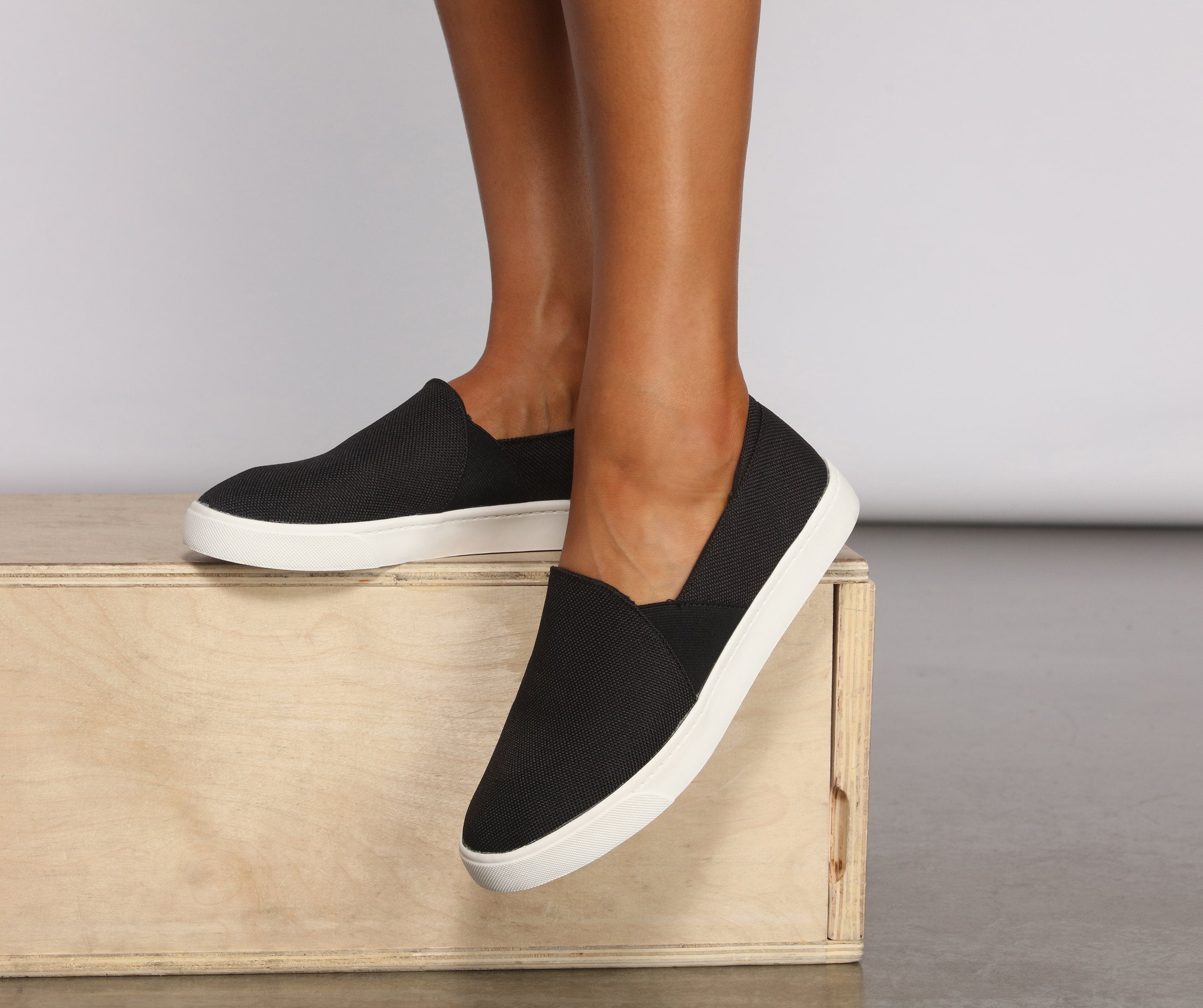 Casually Cute Slip On Sneakers - Lady Occasions