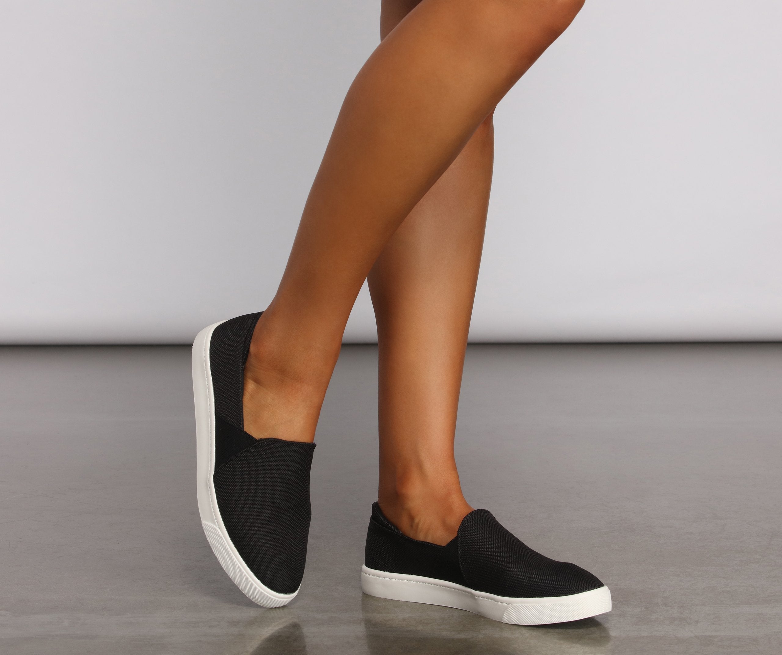 Casually Cute Slip On Sneakers - Lady Occasions