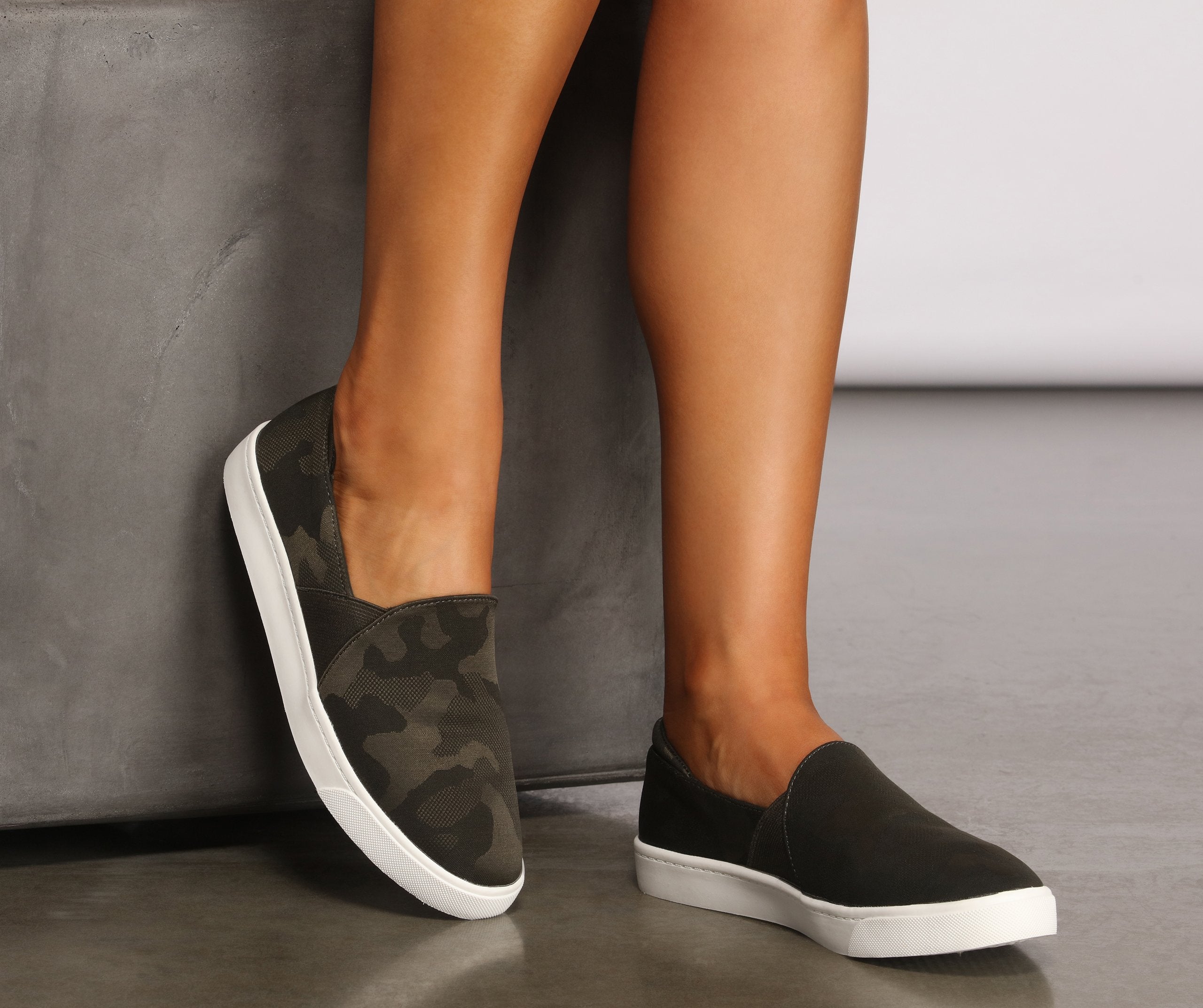 Casually Cute Slip On Sneakers - Lady Occasions
