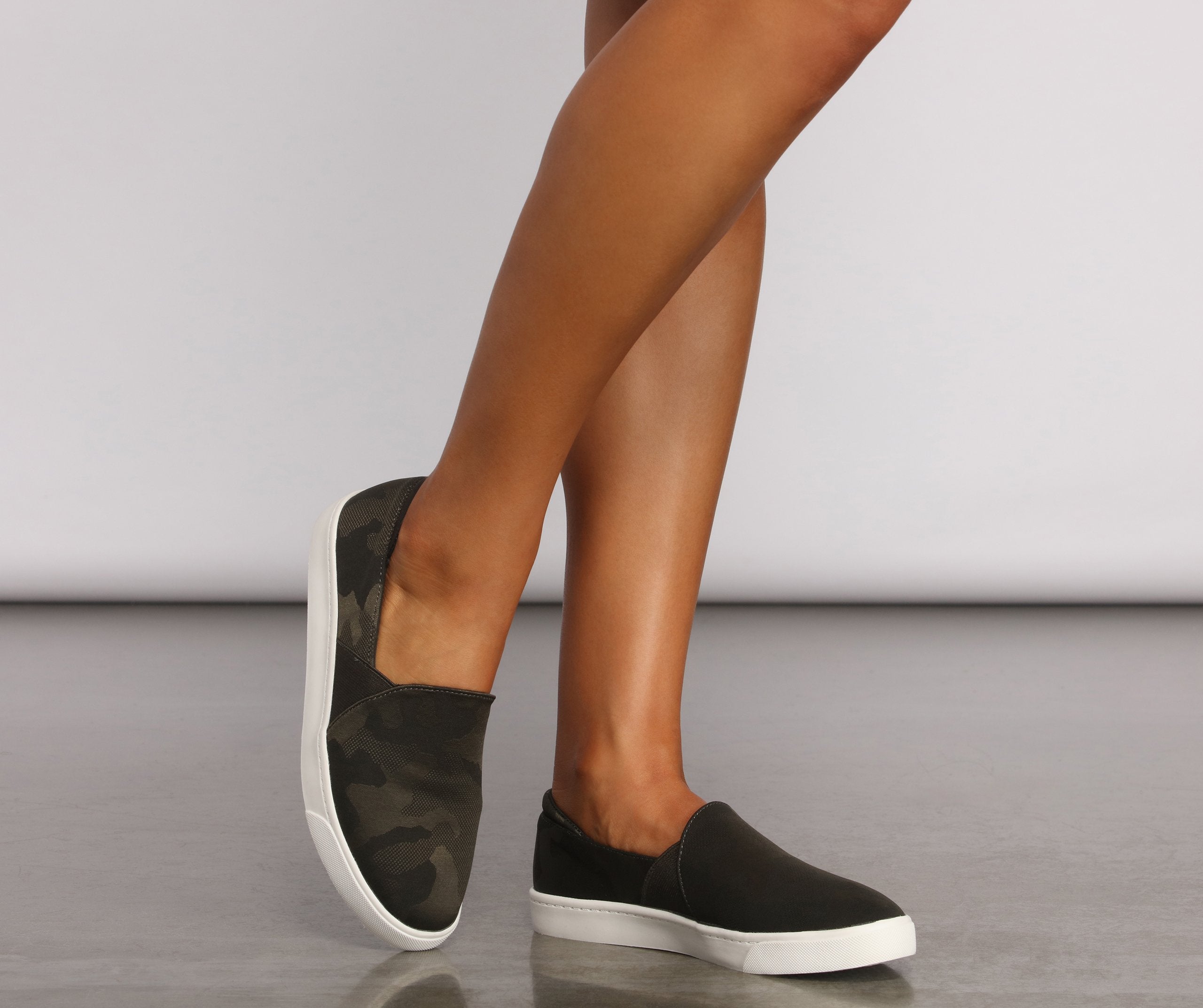 Casually Cute Slip On Sneakers - Lady Occasions