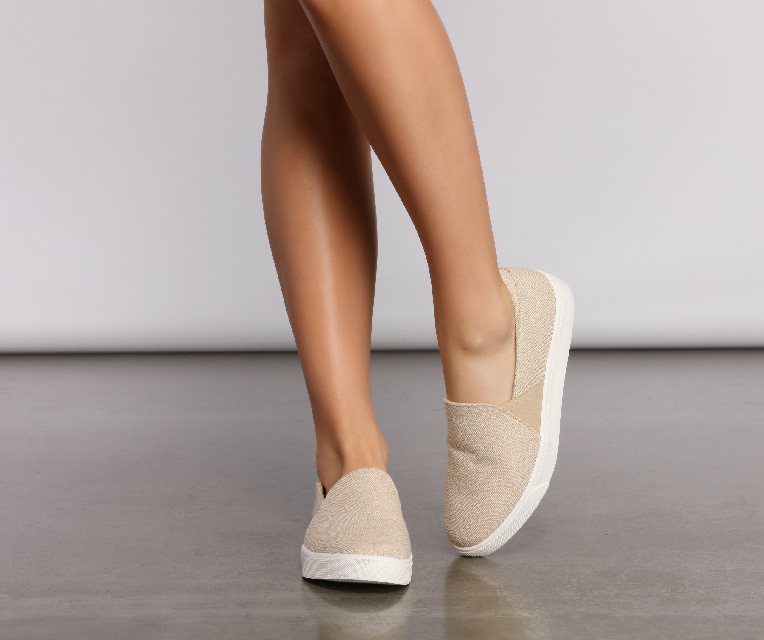 Casually Cute Slip On Sneakers - Lady Occasions