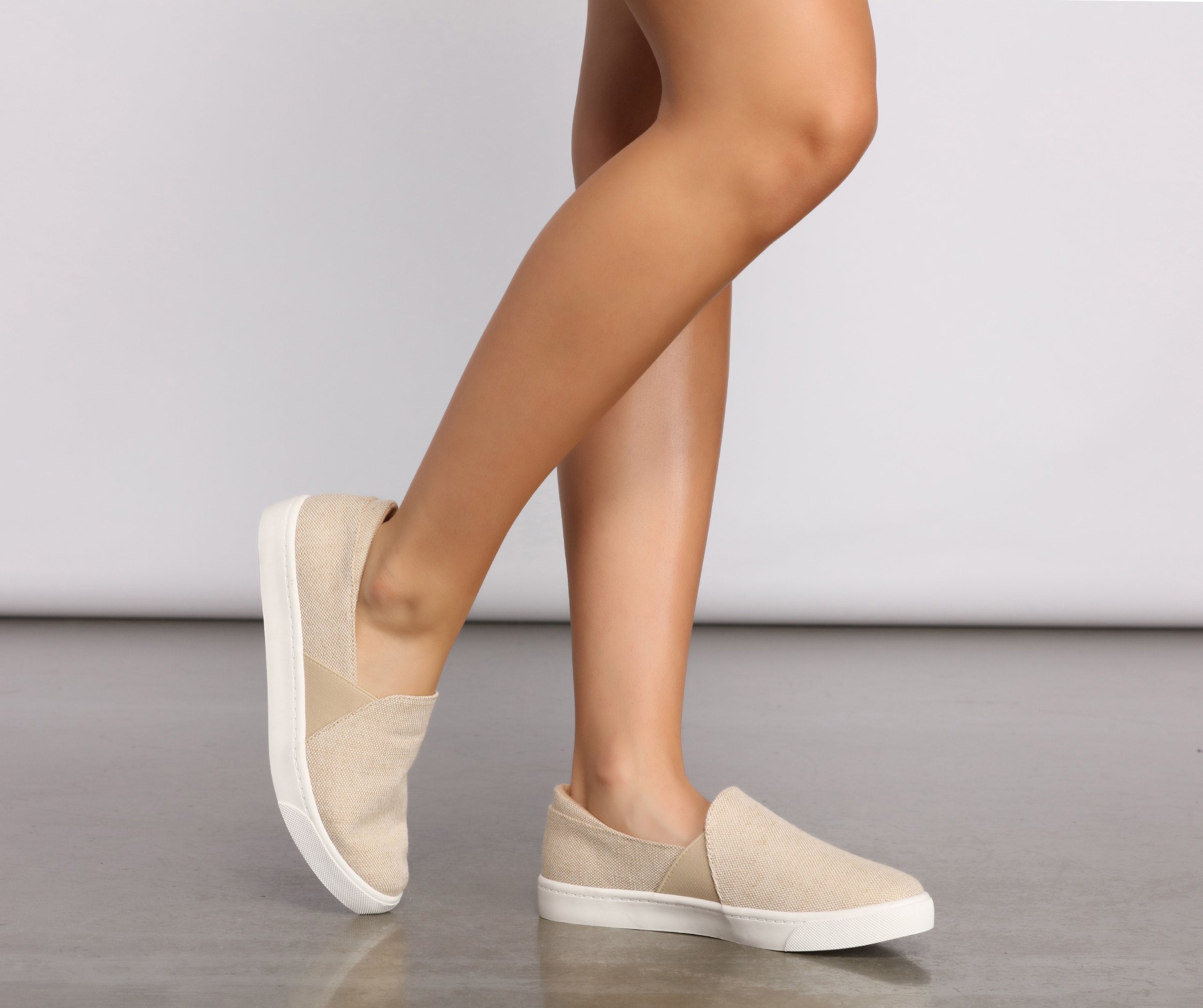 Casually Cute Slip On Sneakers - Lady Occasions