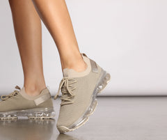 In the Clear Knit Sneakers - Lady Occasions