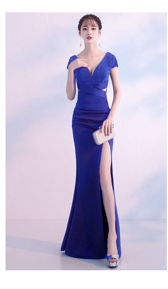 Isabella Formal High Slit Dress - Lady Occasions