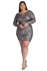 Plus Elysse Steal The Show Sequin Dress - Lady Occasions